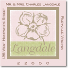 Name Doodles - Square Address Labels/Stickers (Leonie Pink)